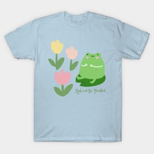 Rest and be thankful - Cute Frog Graphic T-Shirt